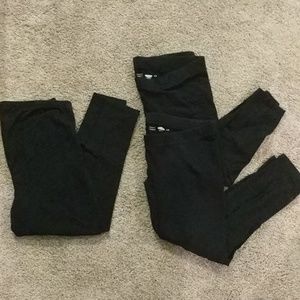 3 Pairs Old Navy L Black Maternity Leggings